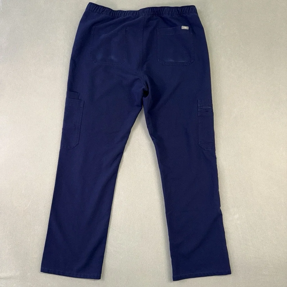 Men's FIGS Cairo Cargo Healthcare Nurse Scrub Pants Blue Size L